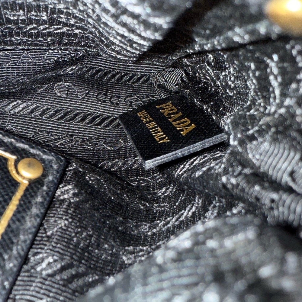 Prada Tessuto Oro Nylon Cutout Crossbody, Rare - Picture 14 of 15
